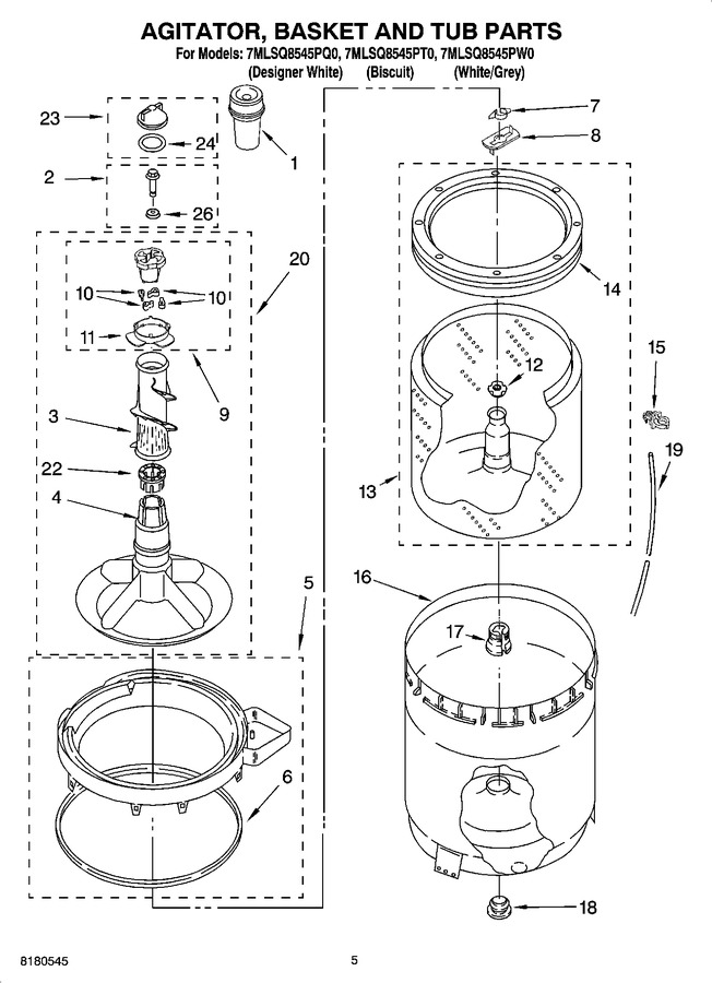 Diagram for 7MLSQ8545PT0