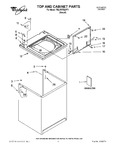 Diagram for 01 - Top And Cabinet Parts