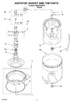 Diagram for 03 - Agitator, Basket And Tub Parts