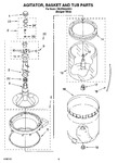 Diagram for 03 - Agitator, Basket And Tub Parts