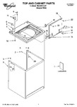 Diagram for 01 - Top And Cabinet Parts