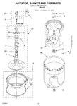 Diagram for 03 - Agitator, Basket And Tub