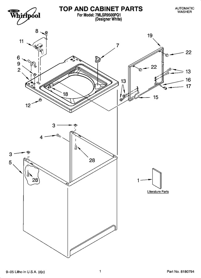 Diagram for 7MLSR9500PQ1