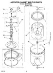 Diagram for 03 - Agitator, Basket And Tub Parts