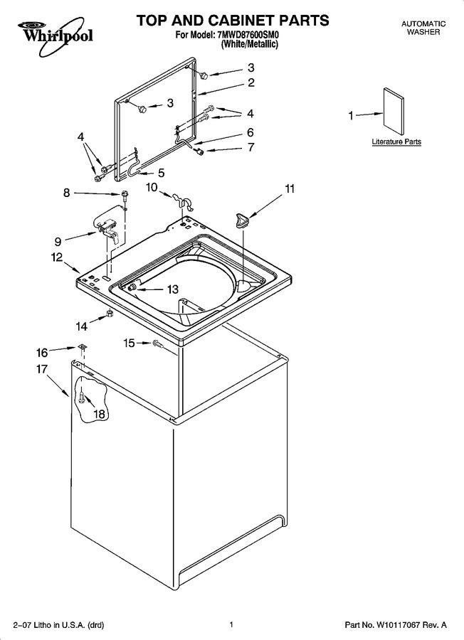 Diagram for 7MWD87600SM0