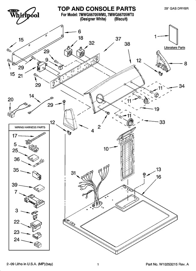 Diagram for 7MWG66705WM0