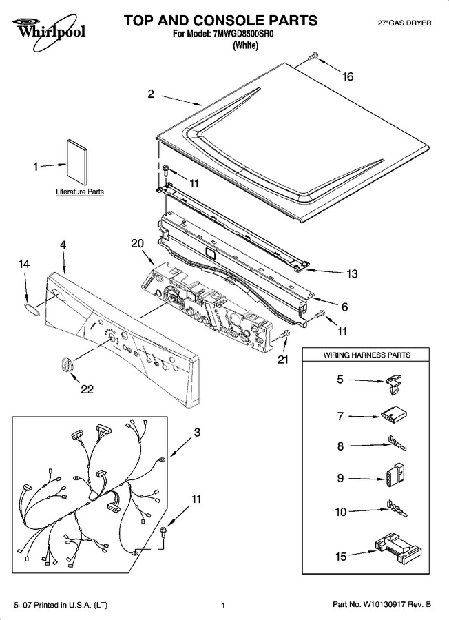 Diagram for 7MWGD8500SR0