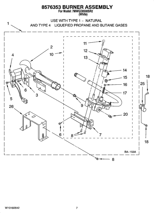 Diagram for 7MWGD8500SR2