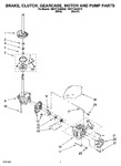 Diagram for 04 - Brake, Clutch, Gearcase, Motor And Pump Parts