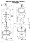 Diagram for 03 - Agitator, Basket And Tub Parts