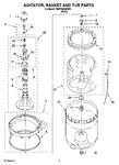 Diagram for 03 - Agitator, Basket And Tub Parts