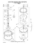 Diagram for 03 - Agitator, Basket And Tub Parts