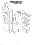 Diagram for 04 - Freezer Liner Parts