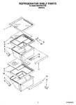 Diagram for 03 - Refrigerator Shelf Parts