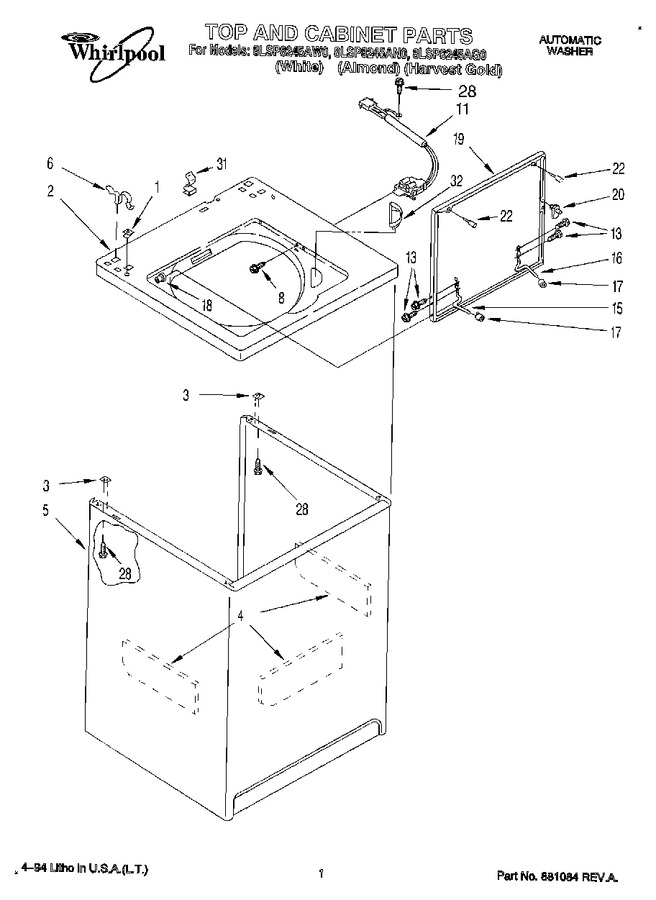 Diagram for 8LSP8245AG0