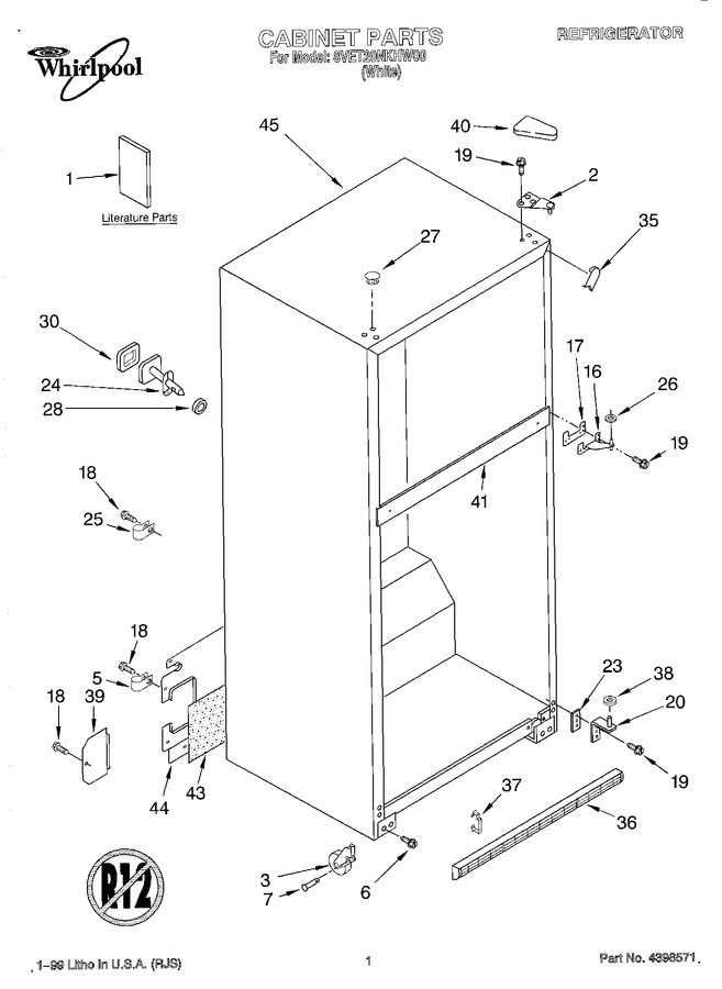Diagram for 8VET20NKHW00