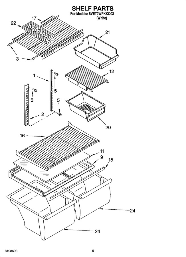 Diagram for 8VET2WPKKQ03