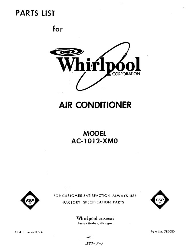 Diagram for AC1012XM0