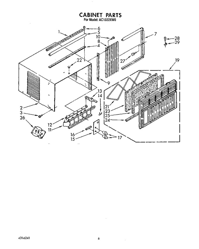 Diagram for AC1022XW0