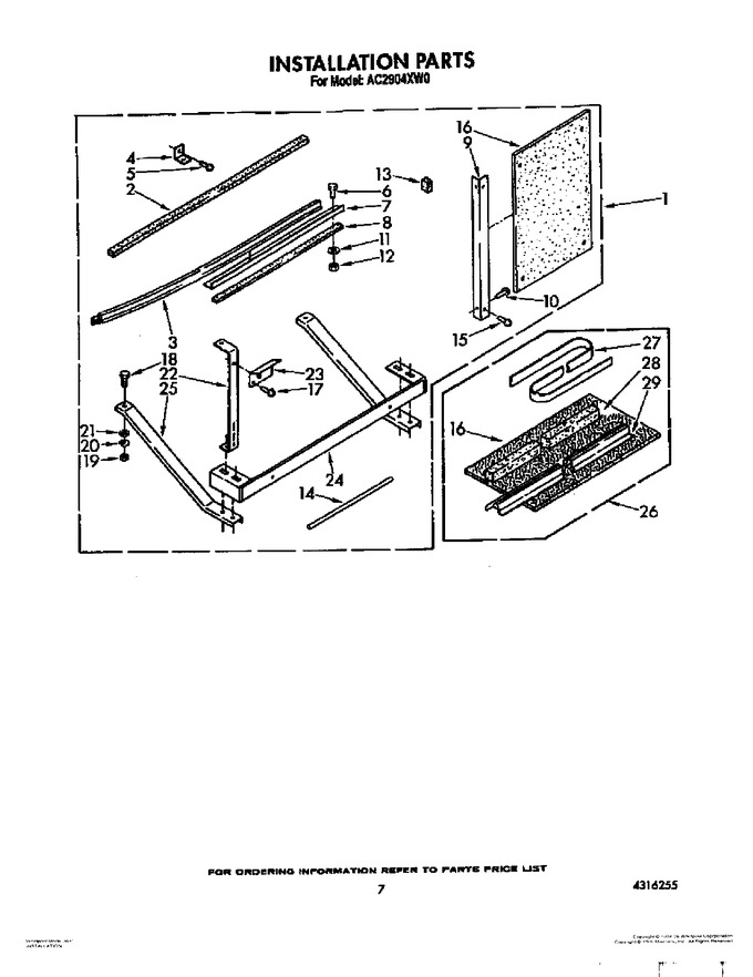 Diagram for AC2904XW0