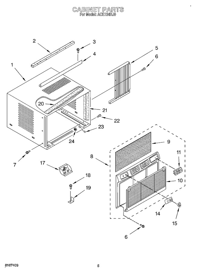 Diagram for ACE124XJ0