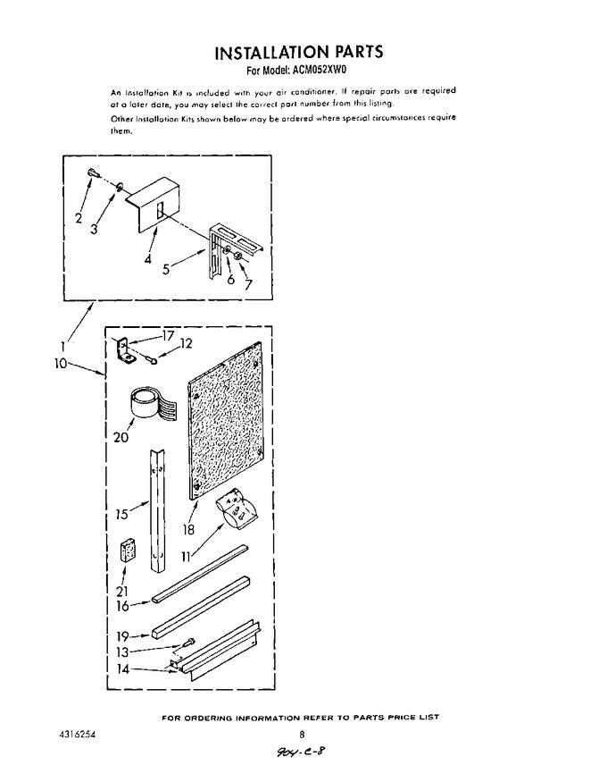 Diagram for ACM052XW0
