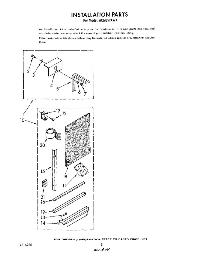 Diagram for ACM052XW1