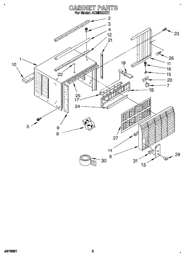 Diagram for ACM052XZ1
