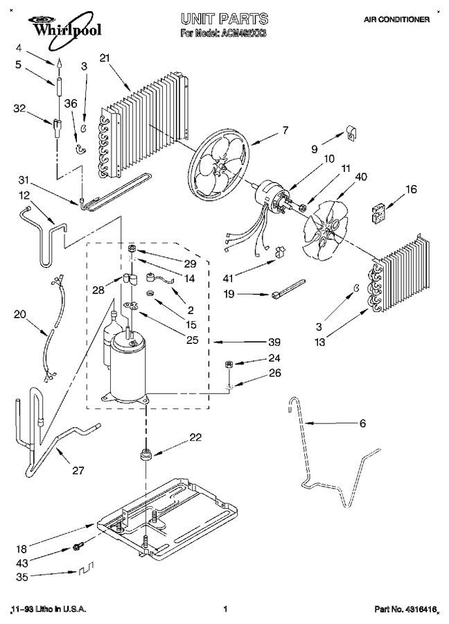 Diagram for ACM492XX3