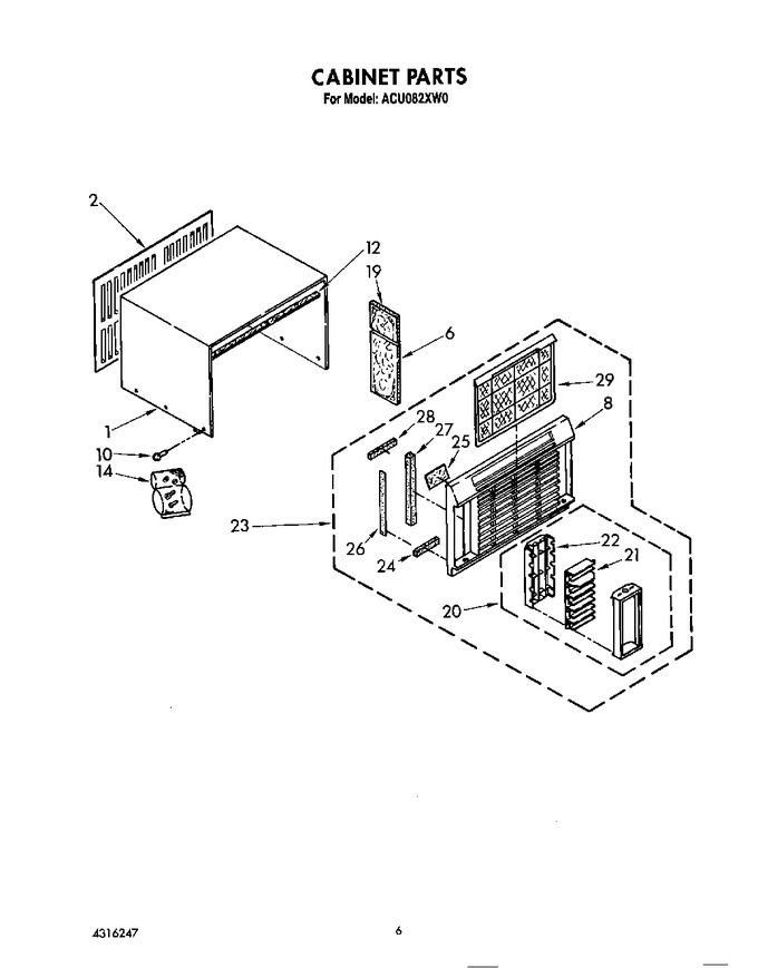 Diagram for ACU082XW0