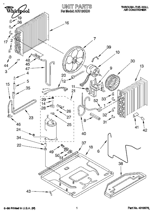 Diagram for ACU124XD0