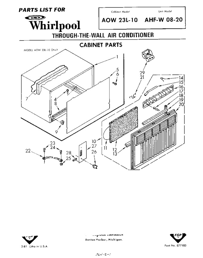 Diagram for AHFW0820
