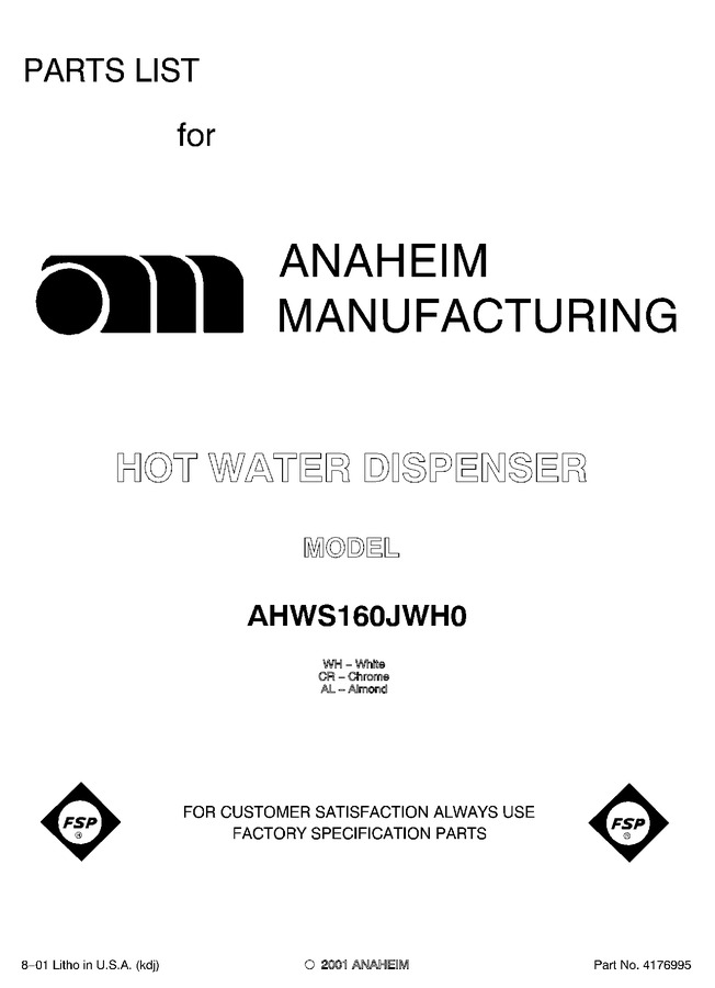 Diagram for AHWS160JWH0