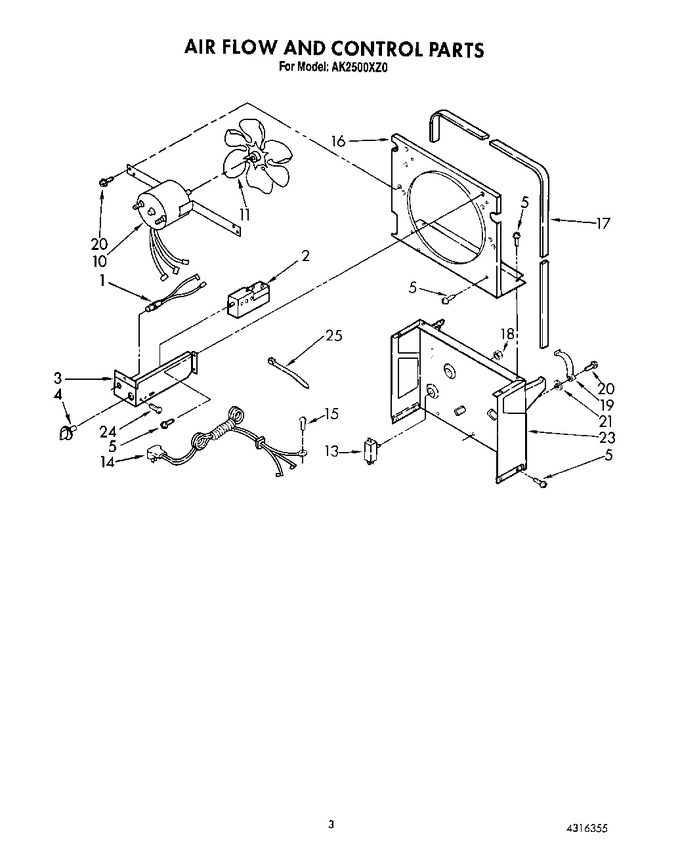Diagram for AK2500XZ0