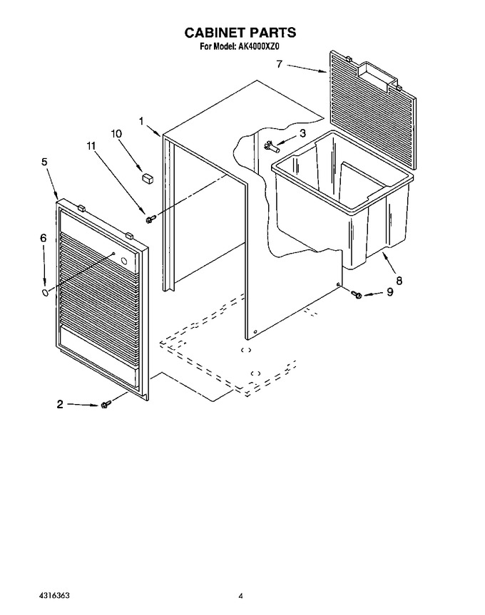 Diagram for AK4000XZ0