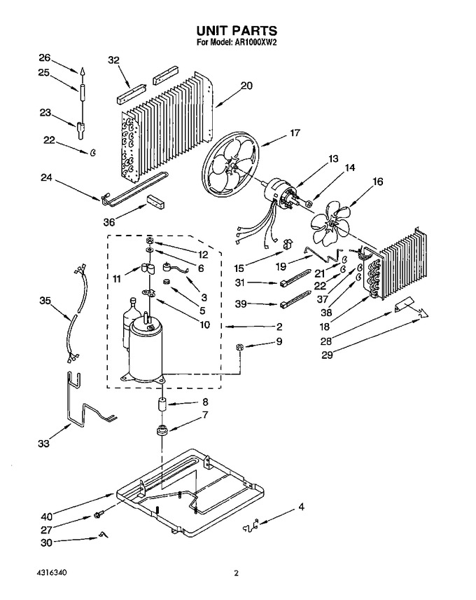 Diagram for AR1000XW2