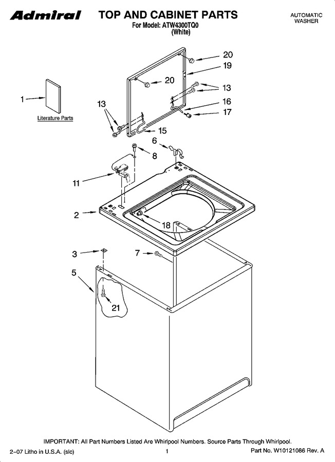 Diagram for ATW4300TQ0