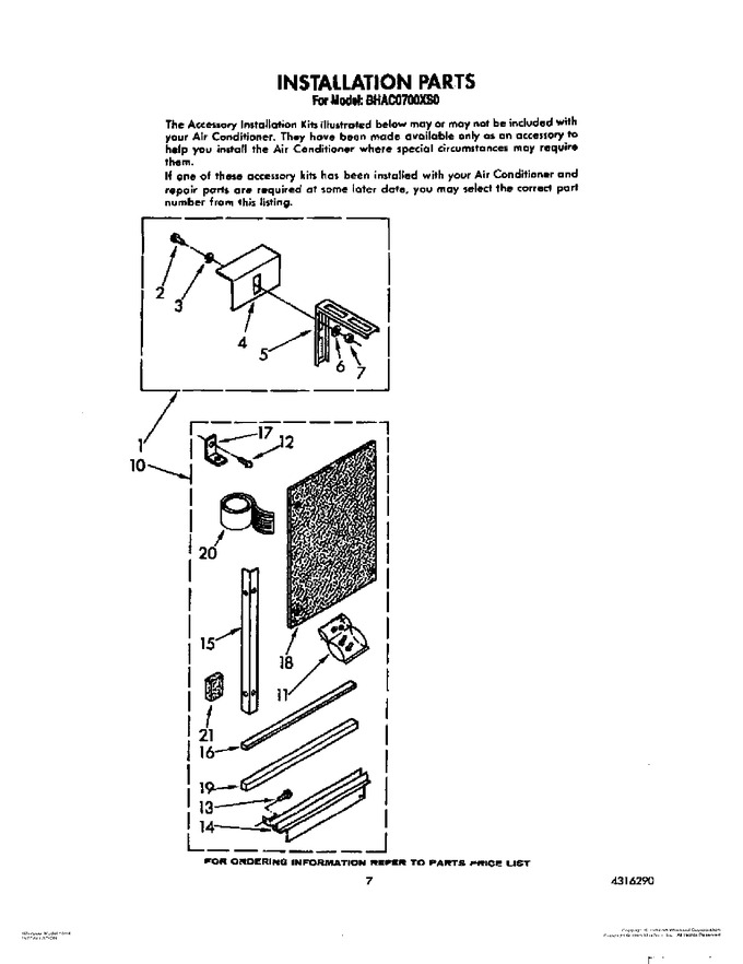 Diagram for BHAC0700XS0