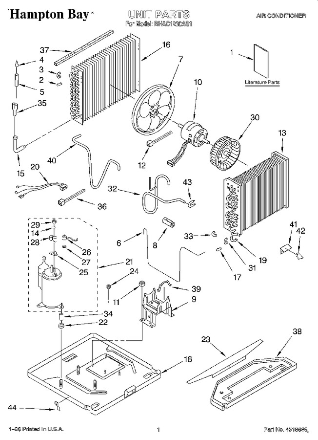 Diagram for BHAC1230AS1