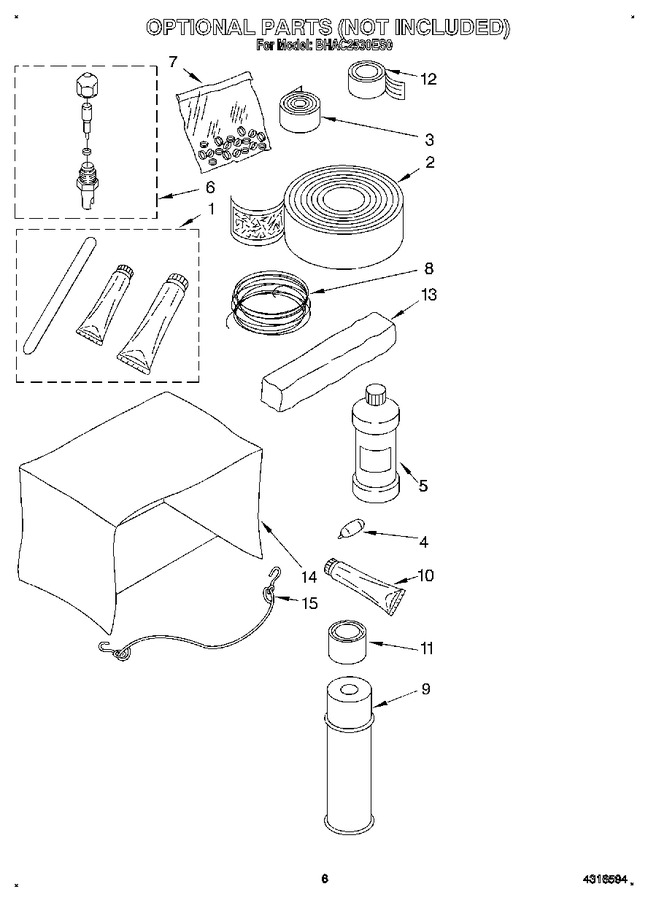 Diagram for BHAC2530ES0