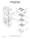 Diagram for 04 - Freezer Liner Parts