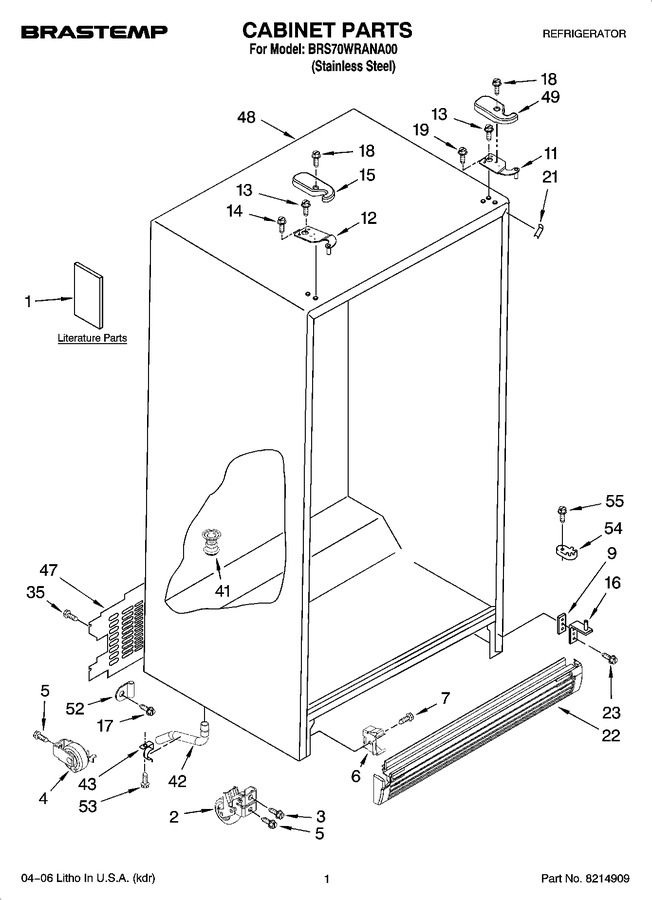 Diagram for BRS70WRANA00