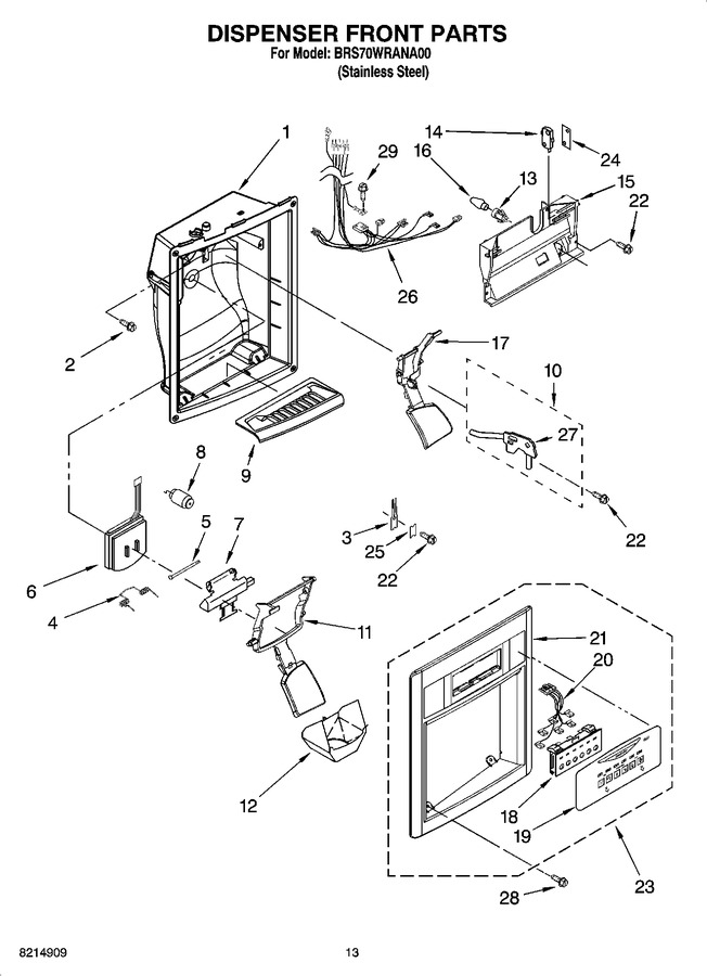 Diagram for BRS70WRANA00