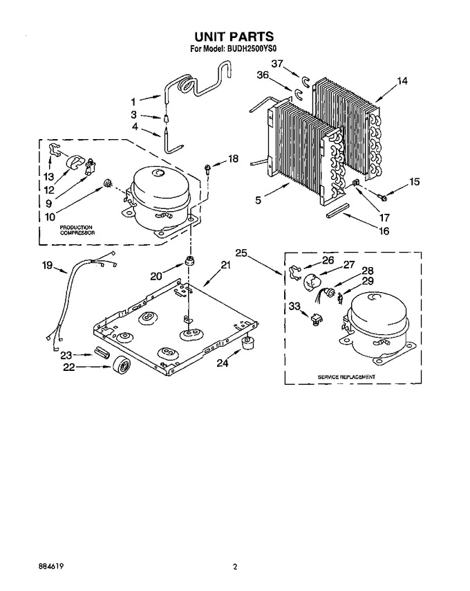 Diagram for BUDH2500YS0
