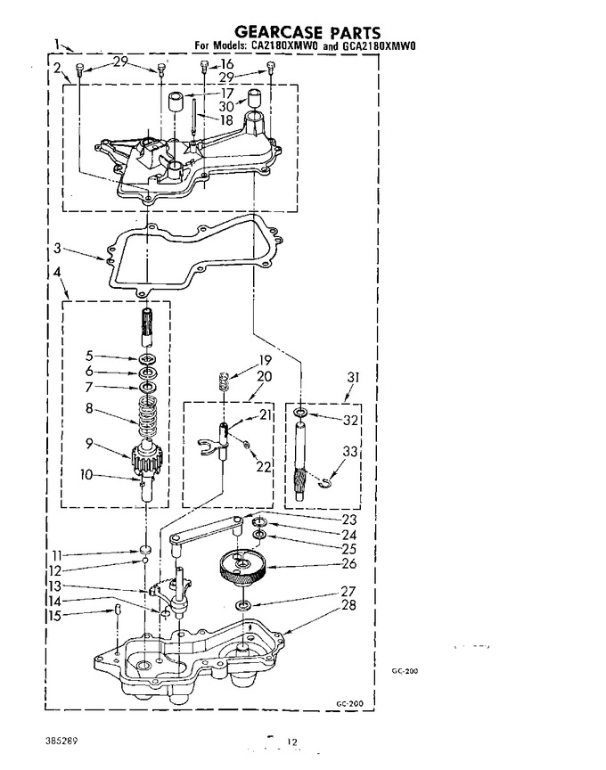 Diagram for CA2180XMW0