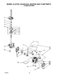 Diagram for 08 - Brake, Clutch, Gearcase, Motor And Pump