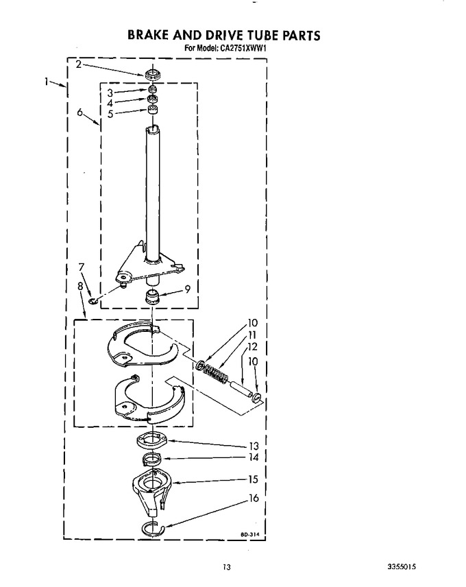 Diagram for CA2751XWW1