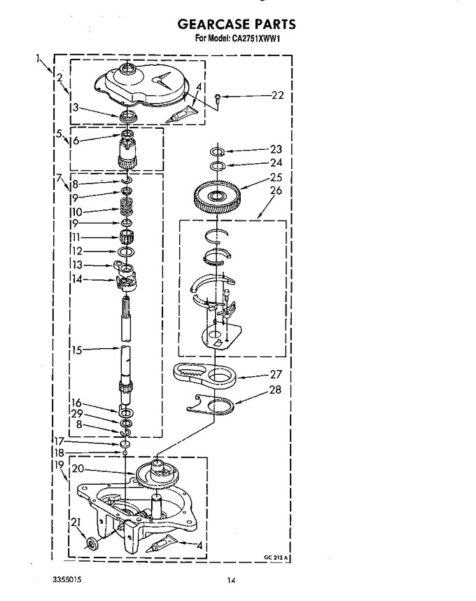 Diagram for CA2751XWW1