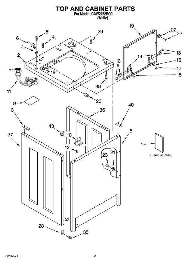 Diagram for CAW2752RQ0