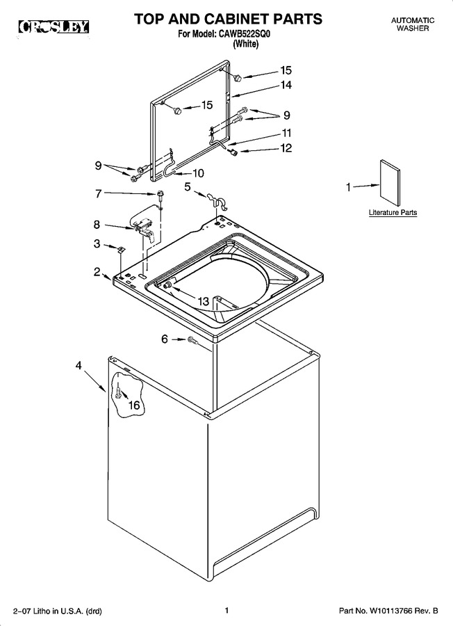 Diagram for CAWB522SQ0